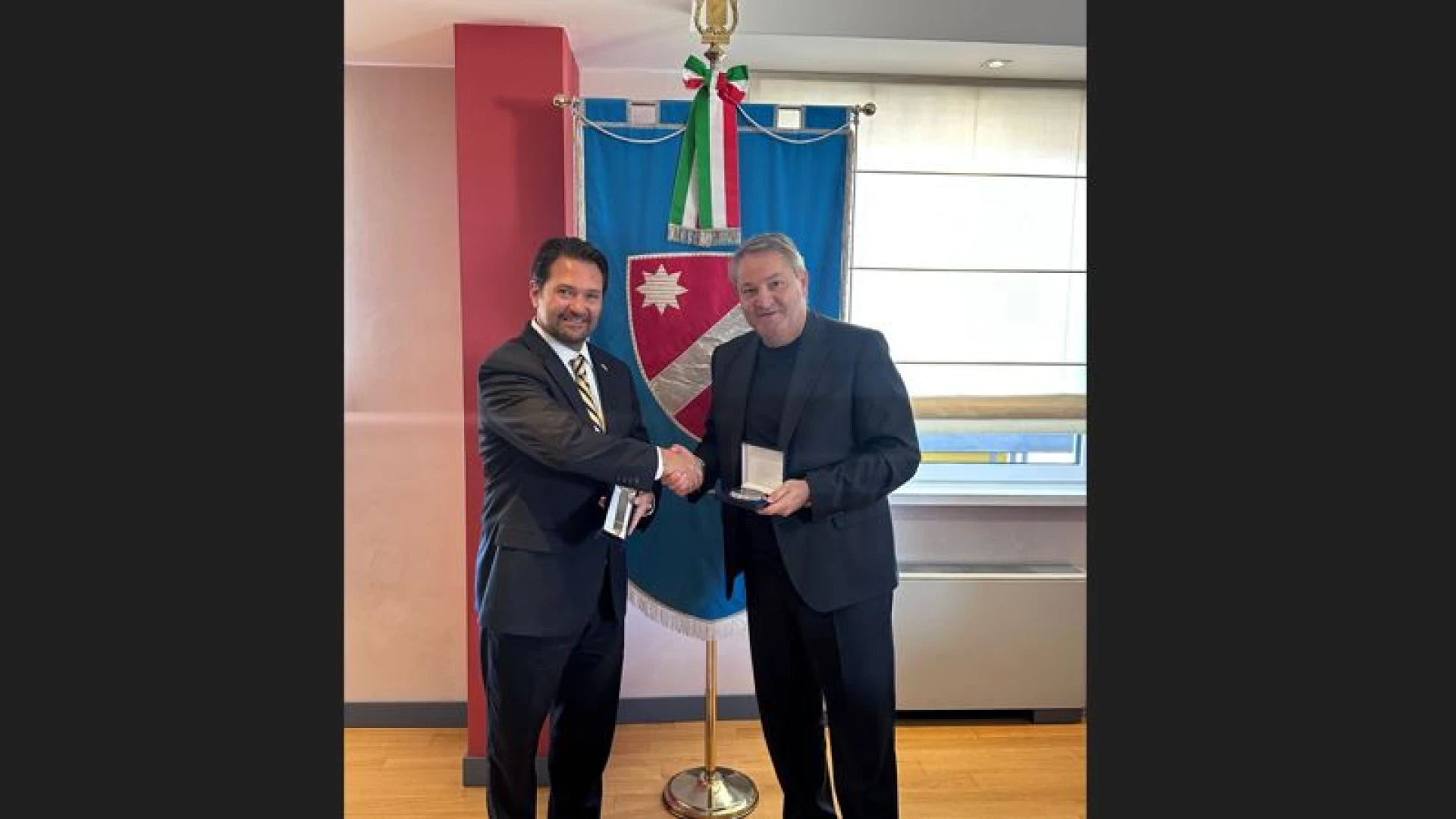 Campobasso: il presidente Roberti riceve il console generale degli Stati Uniti d’America a Napoli.